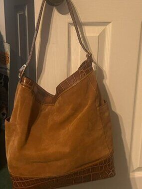 Brahmin Suede Bag and Leather Wallet